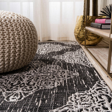 Tuscany Ornate Medallions Indoor/outdoor Area Rug